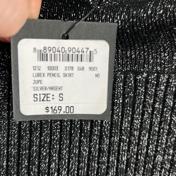 Club Monaco Sparkly Lurex Pencil Skirt - Picture 6 of 8